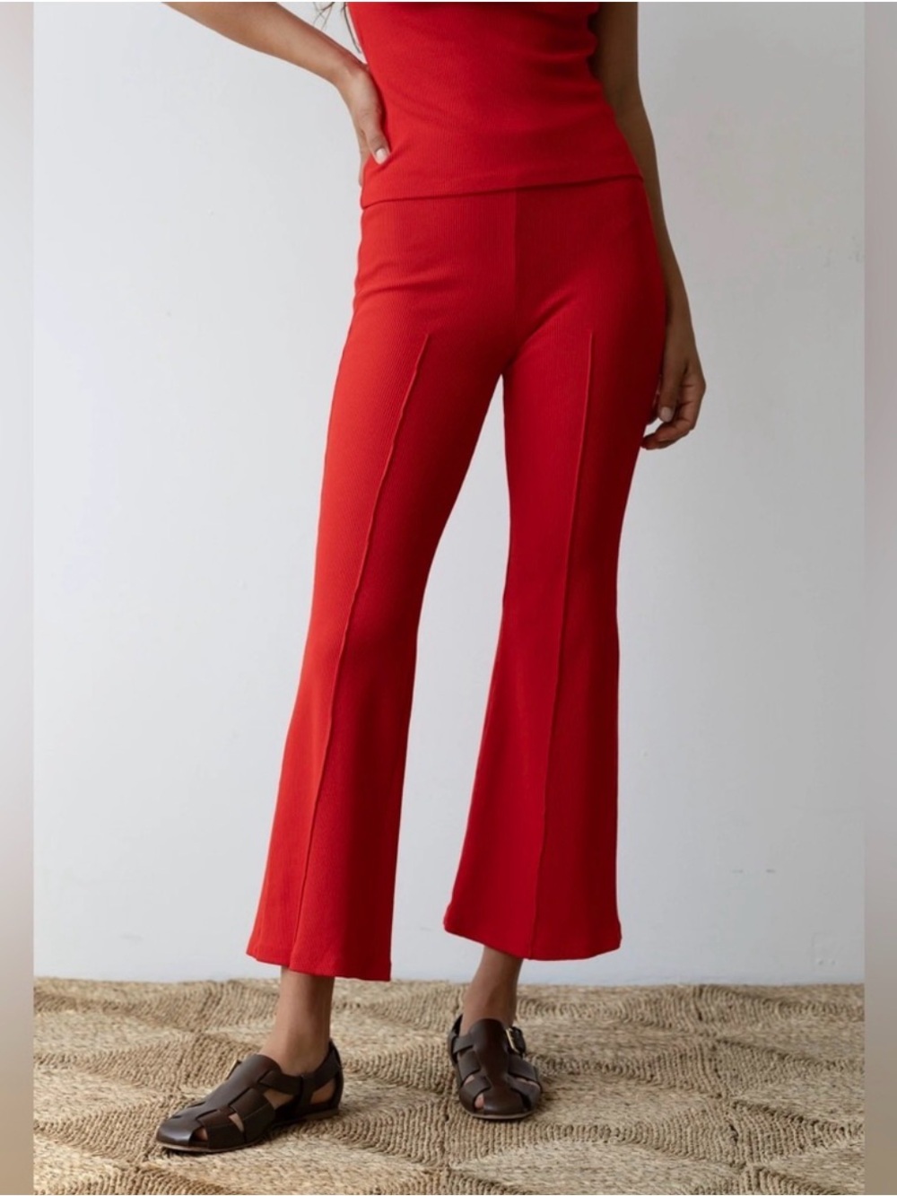Donni Rib Kick Flare Part NWT